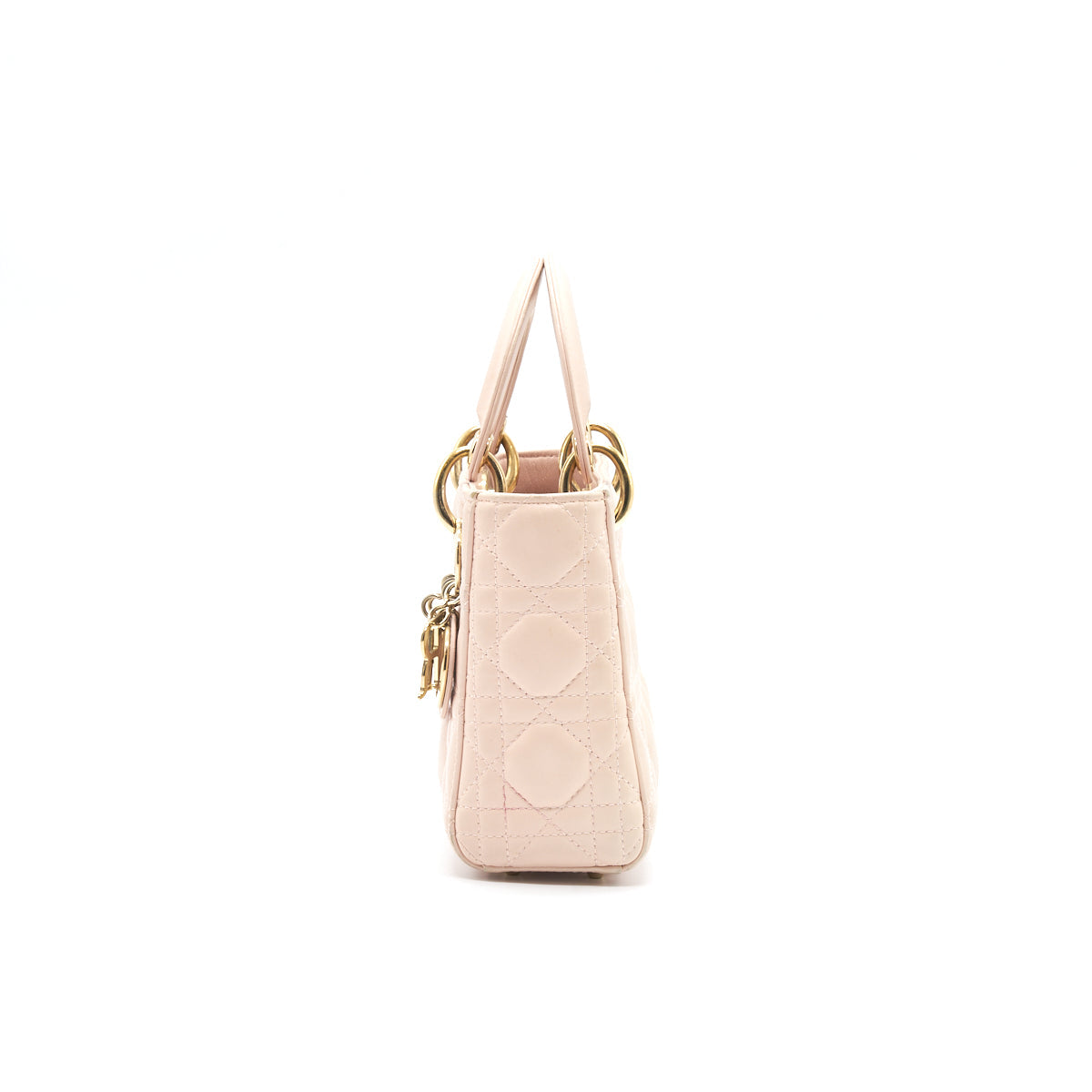Dior Mini Lady Dior Lambskin Light Pink GHW