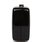 Chanel Minaudiere Box Clutch Black Acrylic Silver Hardware