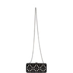 Chanel Minaudiere Box Clutch Black Acrylic Silver Hardware