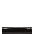 Chanel Minaudiere Long Frame Clutch Black Glitter Patent Silver Hardware