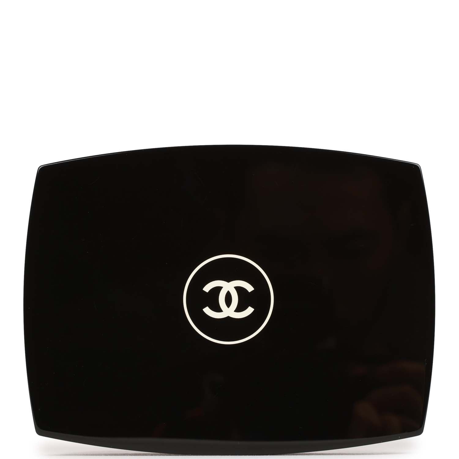 Chanel Minaudiere Compact Clutch Black Acrylic Silver Hardware
