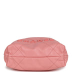 Chanel Mini 22 Bag Pink Shiny Caviar Gold Hardware