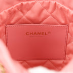 Chanel Mini 22 Bag Pink Shiny Caviar Gold Hardware