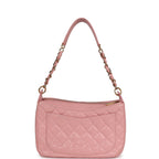 Vintage Chanel Timeless Shoulder Bag Pink Caviar Gold Hardware