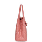 Chanel Small Kelly Shopper Pink Shiny Aged Calfskin Brushed Gold Hardware