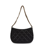 Chanel Hobo Bag Black Shiny Caviar Brushed Gold Hardware