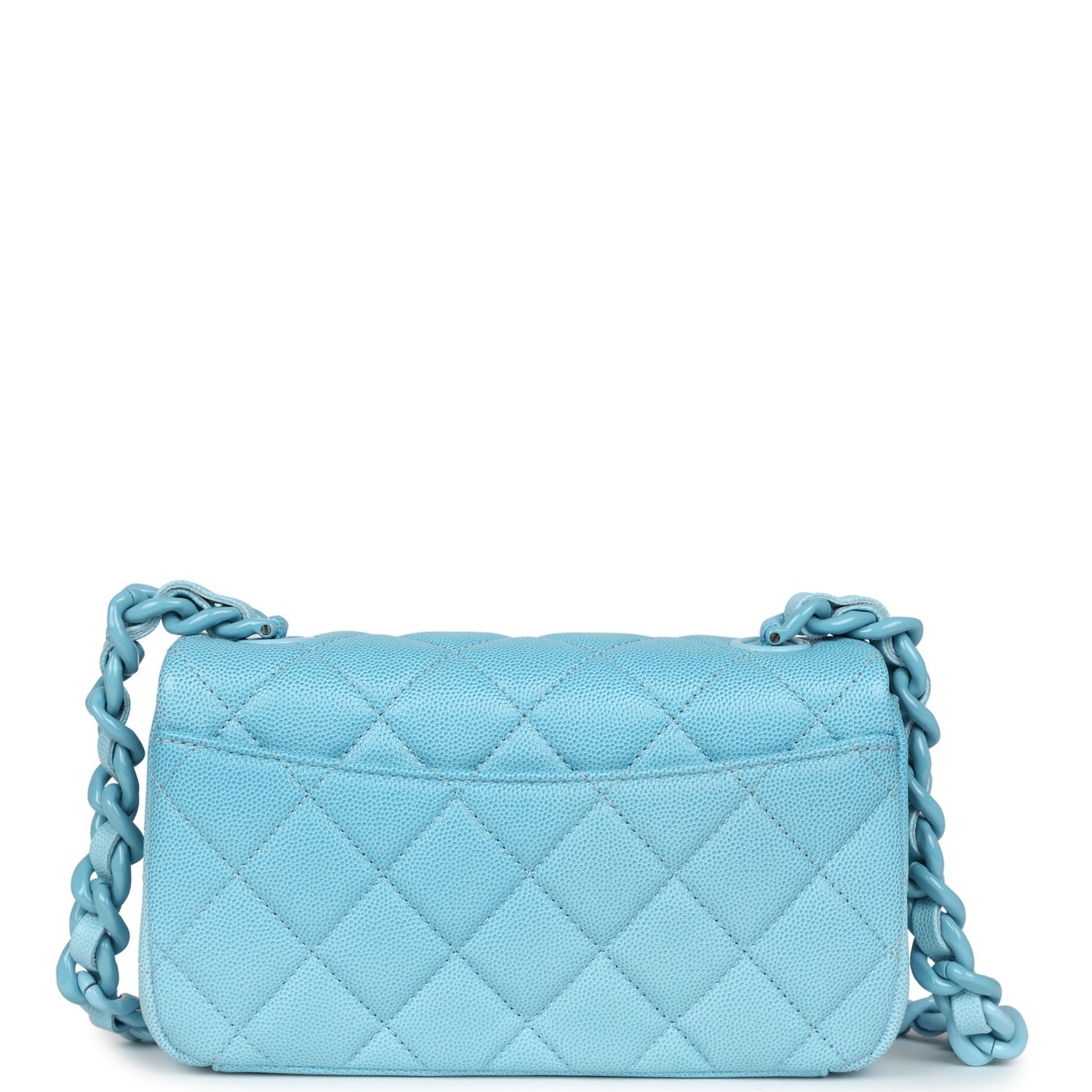 Chanel Small Flap Bag Blue Ombre Caviar Lacquered Metal Hardware