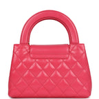 Chanel Small Kelly Shopper Dark Pink Shiny Aged Calfskin Brushed Gold Hardware