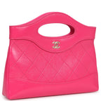 Chanel Nano 31 Shopper Hot Pink Shiny Aged Calfskin Gold Hardware