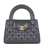 Chanel Small Kelly Shopper Dark Grey Shiny Aged Calfskin Brushed Gold Hardware