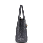 Chanel Small Kelly Shopper Dark Grey Shiny Aged Calfskin Brushed Gold Hardware