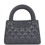 Chanel Small Kelly Shopper Dark Grey Shiny Aged Calfskin Brushed Gold Hardware
