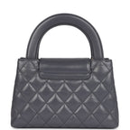Chanel Small Kelly Shopper Dark Grey Shiny Aged Calfskin Brushed Gold Hardware