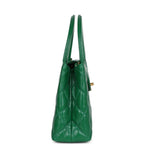 Chanel Small Kelly Shopper Dark Green Shiny Aged Calfskin Brushed Gold Hardware