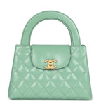 Chanel Small Kelly Shopper Light Green Shiny Aged Calfskin Brushed Gold Hardware