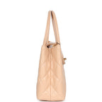 Chanel Small Kelly Shopper Beige Shiny Aged Calfskin Brushed Gold Hardware