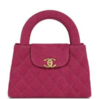 Chanel Small Kelly Shopper Pink Washed Denim Brushed Gold Hardware