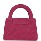 Chanel Small Kelly Shopper Pink Washed Denim Brushed Gold Hardware
