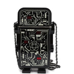 Chanel Limited Edition Robot Minaudière Bag Black Plexiglass and Crystals Ruthenium Hardware