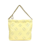 Chanel Small 22 Bag Yellow Shiny Calfskin Brushed Gold Hardware