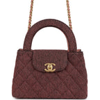 Chanel Small Kelly Shopper Pink Washed Denim Brushed Gold Hardware