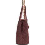 Chanel Small Kelly Shopper Pink Washed Denim Brushed Gold Hardware