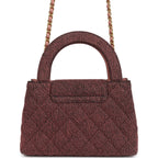 Chanel Small Kelly Shopper Pink Washed Denim Brushed Gold Hardware