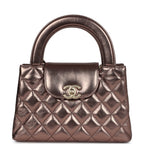 Chanel Small Kelly Shopper Metallic Bronze Calfskin Brushed Gold Hardware