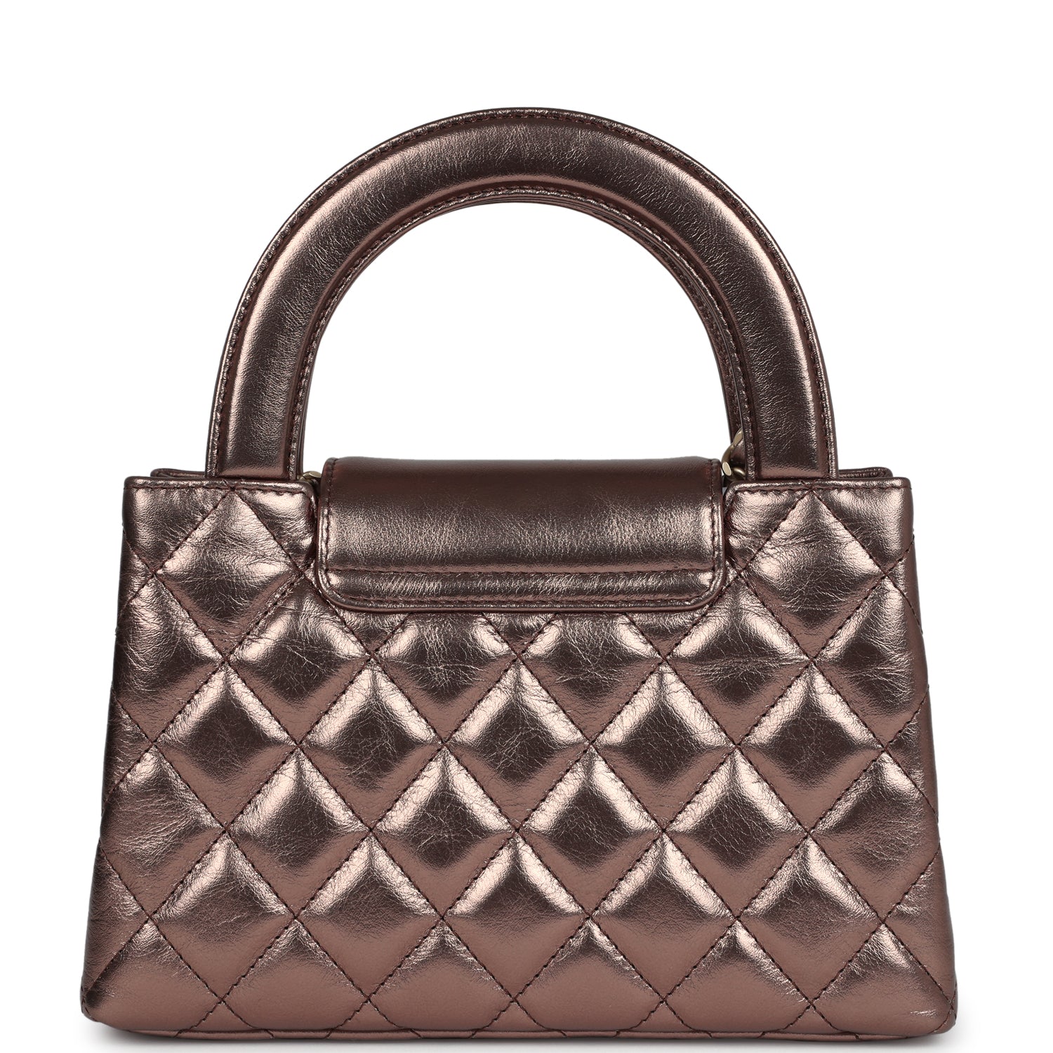 Chanel Small Kelly Shopper Metallic Bronze Calfskin Brushed Gold Hardware