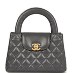 Chanel Small Kelly Shopper Grey Shiny Aged Calfskin Brushed Gold Hardware