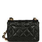Chanel Small Funky Town Flap Bag Black Shiny Lambskin Aged Gold Hardware