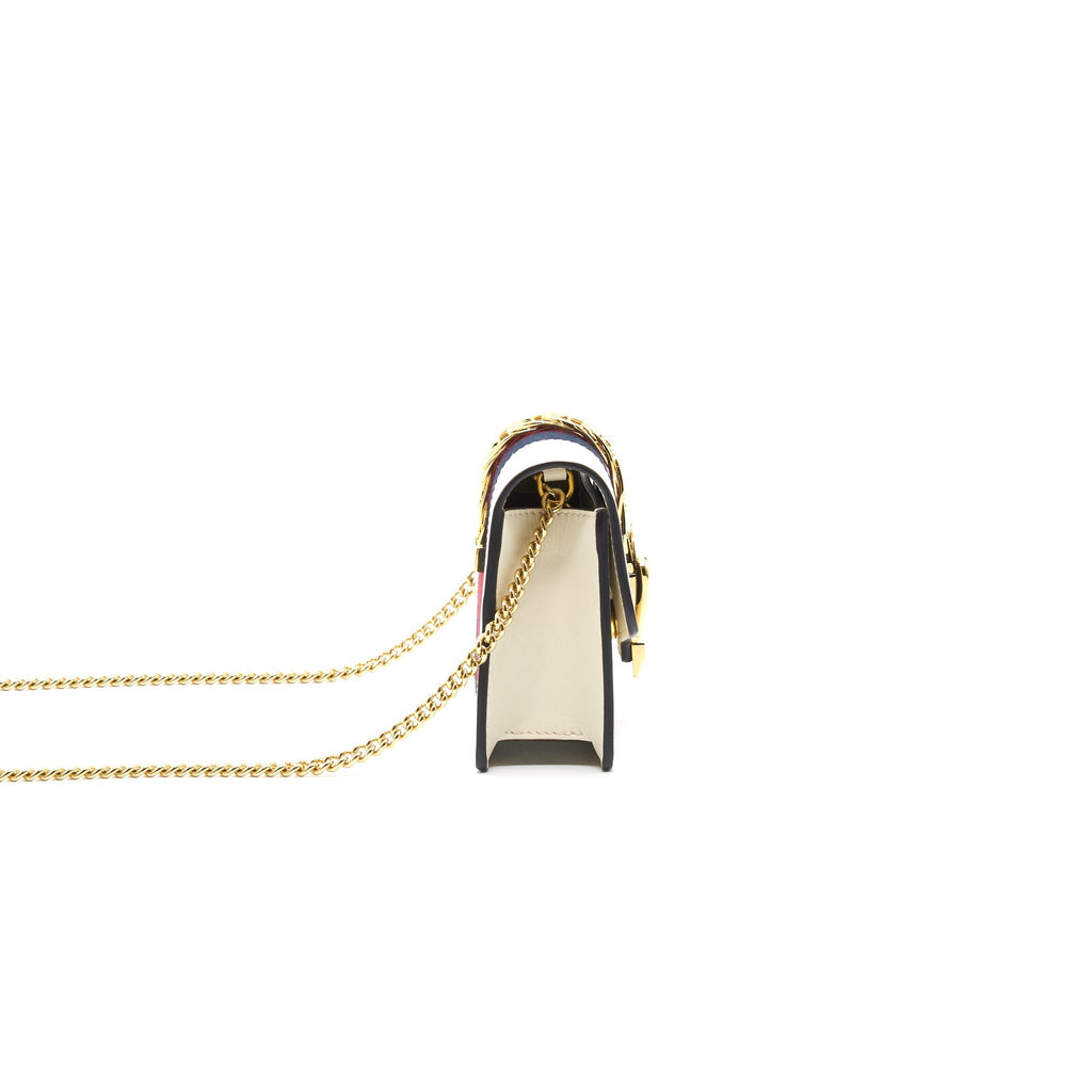 Gucci Sylvie Super mini Bag white with GHW