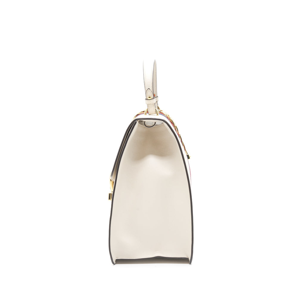 Gucci Sylvie Large tote bag white GHW