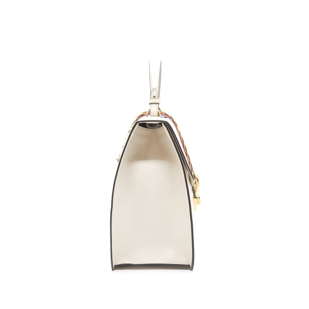 Gucci Sylvie Large tote bag white GHW