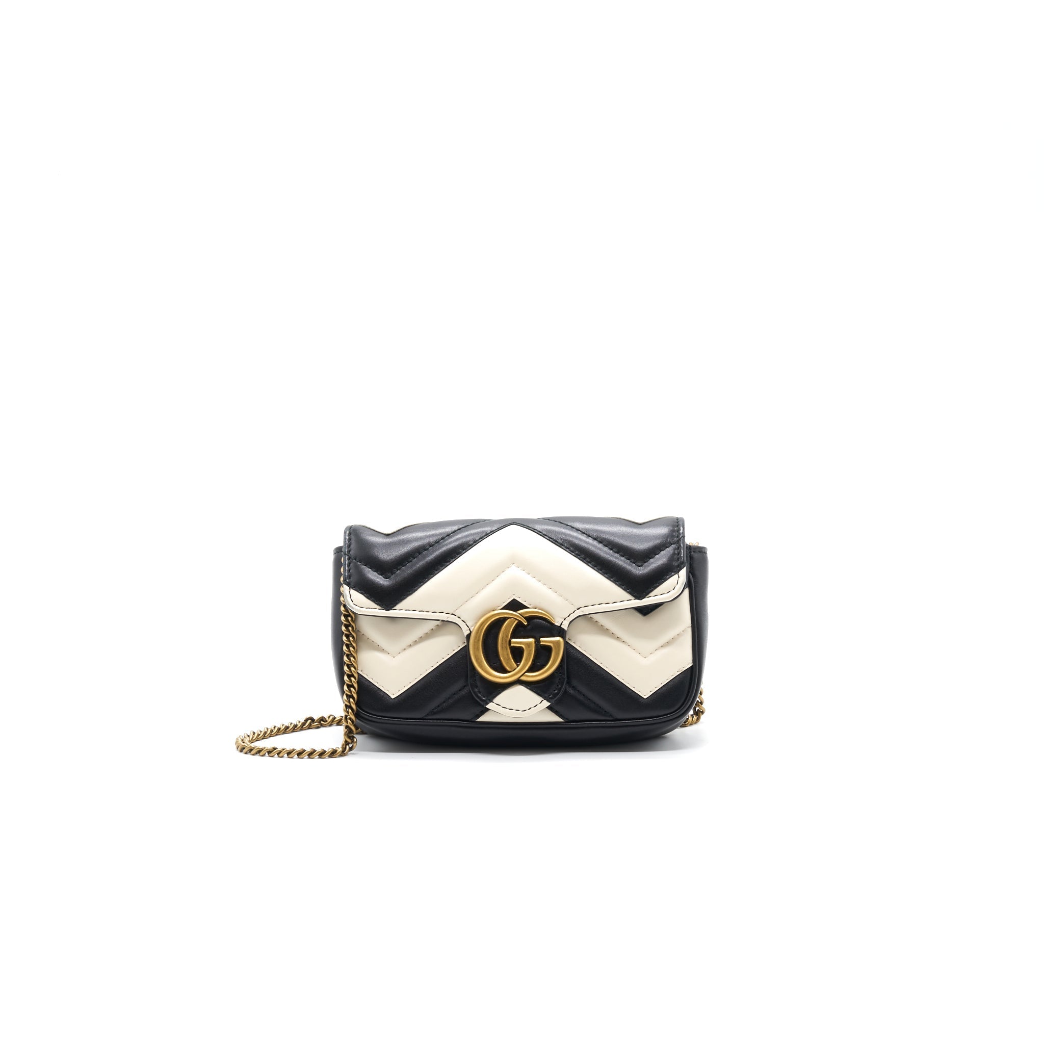 Gucci Marmont Super Mini Black and White
