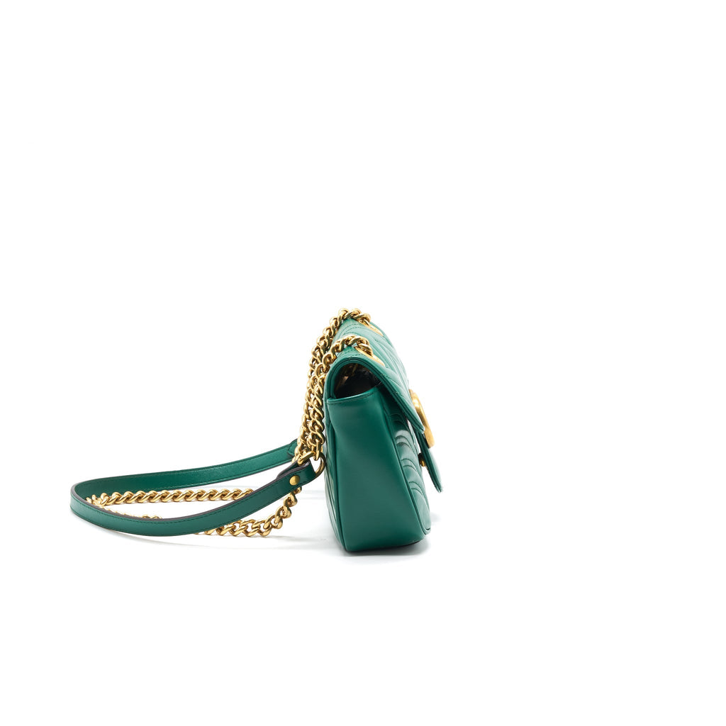 Gucci Mini Marmont Green GHW