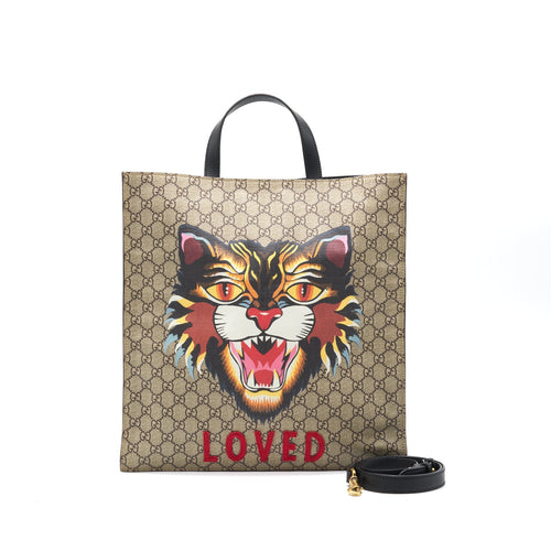 GUCCI Monogram Tigar LOVED Tote