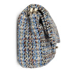 Chanel Medium Classic Double Flap Bag Multicolor Tweed Light Gold Hardware