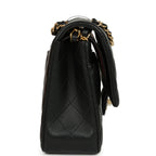 Chanel Medium Classic Double Flap Black Lambskin Gold Hardware