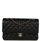Chanel Medium Classic Double Flap Black Caviar Gold Hardware