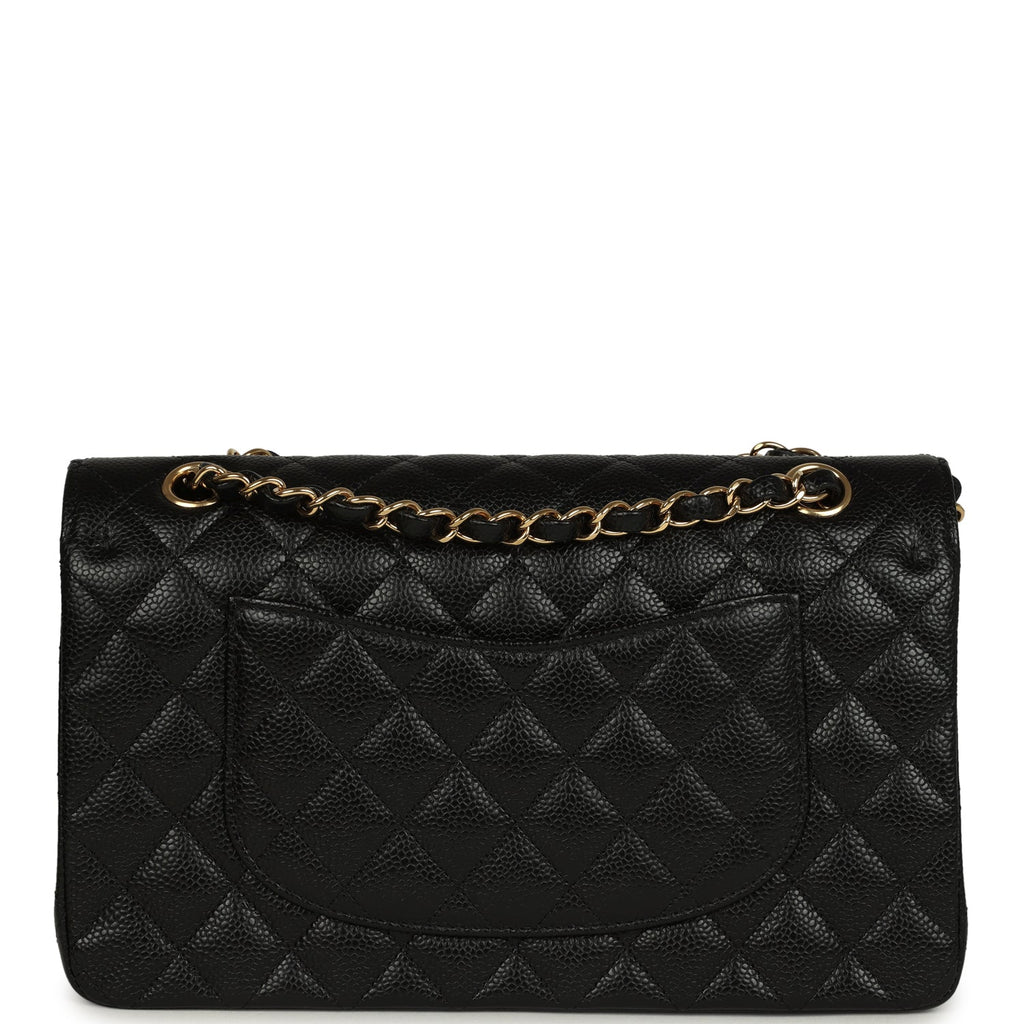 Chanel Medium Classic Double Flap Black Caviar Gold Hardware