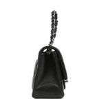 Chanel Mini Classic Square Flap Bag Black Lambskin Ruthenium Hardware