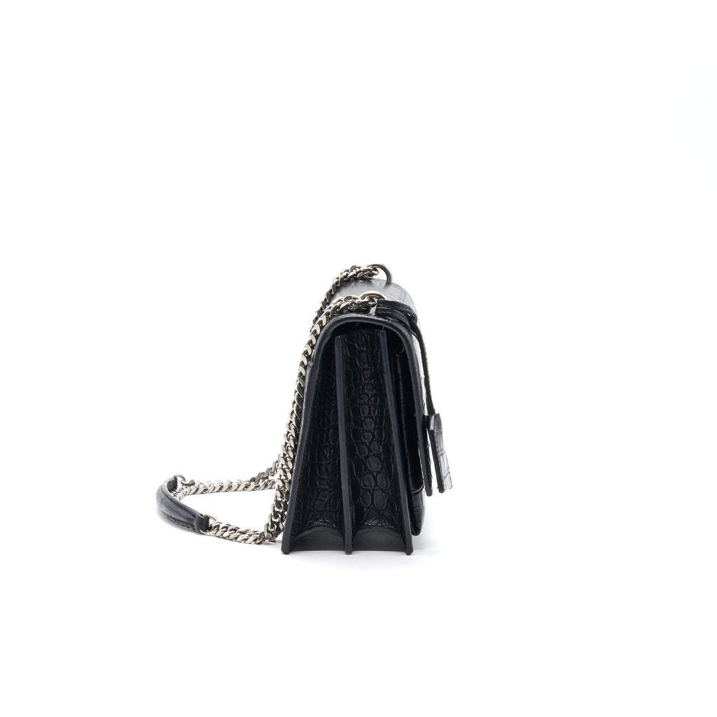 Saint Laurent Sunset Bag Black SHW
