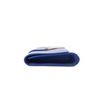 Saint Laurent YSL Clutch Y Dark Blue GHW