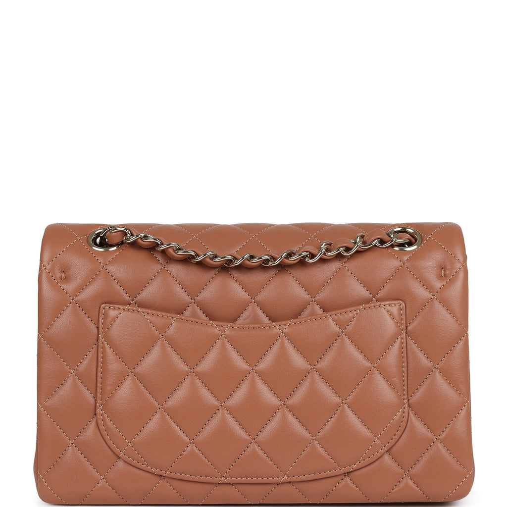 Chanel Small Classic Double Flap Bag Caramel Lambskin Light Gold Hardware