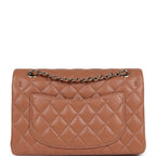 Chanel Small Classic Double Flap Bag Caramel Lambskin Light Gold Hardware