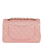 Chanel Small Classic Double Flap Bag Pink Iridescent Caviar Light Gold Hardware