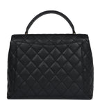 Vintage Chanel Kelly Flap Bag Black Caviar Gold Hardware