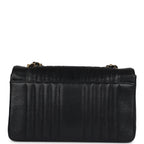 Vintage Chanel Medium Vertical Flap Bag Black Caviar Gold Hardware