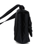 Vintage Chanel Mini Bow Shoulder Bag Black Satin Gold Hardware